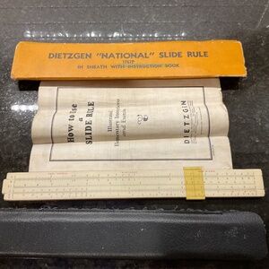 National Slide Rule w/ Sheath, Instructions, and Original Box